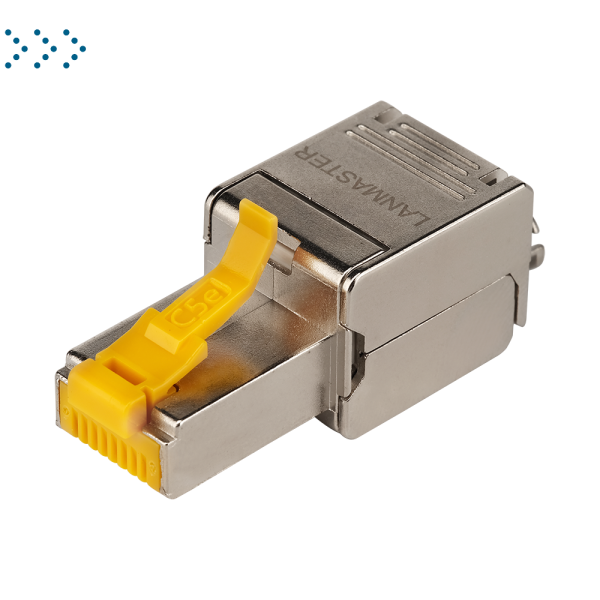 Полевой коннектор RJ45 8P8C, экранированный, кат.5E Полевой коннектор RJ45 8P8C, экранированный, кат.5E